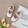 imageFlaryzone Toddler Little Girl Mary Jane School Uniform Oxfords Flat Dress ShoesFa03white