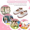 imageFlaryzone Toddler Little Girl Mary Jane School Uniform Oxfords Flat Dress ShoesFa03white