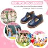 imageFlaryzone Toddler Little Girl Mary Jane School Uniform Oxfords Flat Dress ShoesFm50navyblue