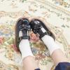 imageFlaryzone Toddler Little Girl Mary Jane School Uniform Oxfords Flat Dress ShoesFm51black