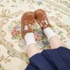 imageFlaryzone Toddler Little Girl Mary Jane School Uniform Oxfords Flat Dress ShoesFm51brown