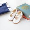 imageFlaryzone Toddler Little Girl Mary Jane School Uniform Oxfords Flat Dress ShoesFm52white