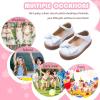 imageFlaryzone Toddler Little Girl Mary Jane School Uniform Oxfords Flat Dress ShoesFr382white