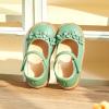 imageFlaryzone Toddler Little Girl Mary Jane School Uniform Oxfords Flat Dress ShoesGreenfr63