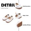 imageFlaryzone Toddler Little Girl Mary Jane School Uniform Oxfords Flat Dress ShoesWhitefr63