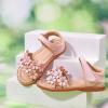imageFlaryzone Toddler Little Girls Glitter Flower OpenToe Flat Dress Sandals Summer ShoesFm01pink
