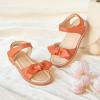 imageFlaryzone Toddler Little Girls Glitter Flower OpenToe Flat Dress Sandals Summer ShoesFm03brown