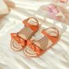 imageFlaryzone Toddler Little Girls Glitter Flower OpenToe Flat Dress Sandals Summer ShoesFm03brown