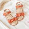 imageFlaryzone Toddler Little Girls Glitter Flower OpenToe Flat Dress Sandals Summer ShoesFm03brown