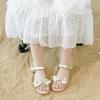 imageFlaryzone Toddler Little Girls Glitter Flower OpenToe Flat Dress Sandals Summer ShoesFm03gold
