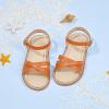imageFlaryzone Toddler Little Girls Glitter Flower OpenToe Flat Dress Sandals Summer ShoesFr061brown