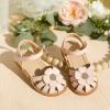 imageFlaryzone Toddler Little Girls Glitter Flower OpenToe Flat Dress Sandals Summer ShoesFr311pink