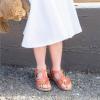 imageFlaryzone Toddler Little Girls Glitter Flower OpenToe Flat Dress Sandals Summer ShoesFr31brown