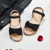 imageFlaryzone Toddler Little Girls Glitter Flower OpenToe Flat Dress Sandals Summer ShoesFr371black
