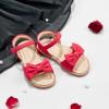 imageFlaryzone Toddler Little Girls Glitter Flower OpenToe Flat Dress Sandals Summer ShoesFr371red