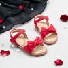 imageFlaryzone Toddler Little Girls Glitter Flower OpenToe Flat Dress Sandals Summer ShoesFr371red