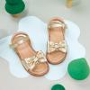 imageFlaryzone Toddler Little Girls Glitter Flower OpenToe Flat Dress Sandals Summer ShoesFr372gold