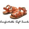 imageFlaryzone ToddlerLittle Kids Classic Rome OpenToe Flat Sandals05brown