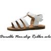 imageFlaryzone ToddlerLittle Kids Classic Rome OpenToe Flat Sandals05white