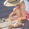 imageFlaryzone ToddlerLittle Kids Classic Rome OpenToe Flat Sandals05white