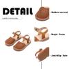 imageFlaryzone ToddlerLittle Kids Classic Rome OpenToe Flat Sandals081brown
