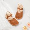 imageFlaryzone ToddlerLittle Kids Classic Rome OpenToe Flat Sandals081brown