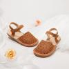 imageFlaryzone ToddlerLittle Kids Classic Rome OpenToe Flat Sandals081brown