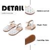 imageFlaryzone ToddlerLittle Kids Classic Rome OpenToe Flat Sandals08white