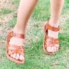 imageFlaryzone ToddlerLittle Kids Classic Rome OpenToe Flat Sandals34brown