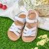 imageFlaryzone ToddlerLittle Kids Classic Rome OpenToe Flat Sandals34white