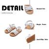 imageFlaryzone ToddlerLittle Kids Classic Rome OpenToe Flat Sandals34white