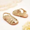 imageFlaryzone ToddlerLittle Kids Classic Rome OpenToe Flat Sandals35gold