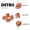 imageFlaryzone ToddlerLittle Kids Classic Rome OpenToe Flat Sandals619brown