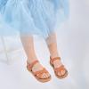 imageFlaryzone ToddlerLittle Kids Classic Rome OpenToe Flat Sandals619brown