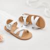 imageFlaryzone ToddlerLittle Kids Classic Rome OpenToe Flat Sandals619white