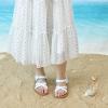 imageFlaryzone ToddlerLittle Kids Classic Rome OpenToe Flat Sandals619white