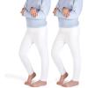 imageFlaryzone Little Girls 2T6T Basic Full Length Soft Stretchy Cotton Tights Leggings 26 Years 2Pack3PackWhiteWhite2pack