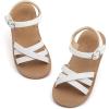 imageFlaryzone ToddlerLittle Kids Classic Rome OpenToe Flat SandalsFr56white
