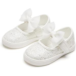 imageFlaryzone Toddler Girls Sneakers Little Girls Running Sports ShoesToddlerLittle KidsFm81white