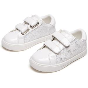 imageFlaryzone Toddler Girls Sneakers Little Girls Running Sports ShoesToddlerLittle KidsFm82white