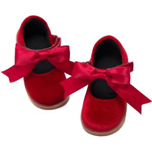 imageFlaryzone Toddler Little Girl Mary Jane School Uniform Oxfords Flat Dress Shoes13wred
