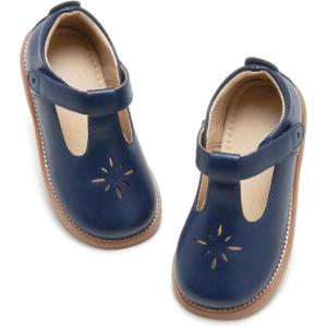 imageFlaryzone Toddler Little Girl Mary Jane School Uniform Oxfords Flat Dress ShoesFm50navyblue