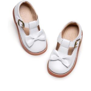 imageFlaryzone Toddler Little Girl Mary Jane School Uniform Oxfords Flat Dress ShoesFm51white