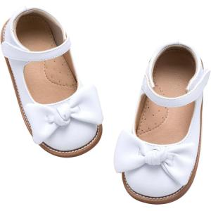 imageFlaryzone Toddler Little Girl Mary Jane School Uniform Oxfords Flat Dress ShoesFr382white