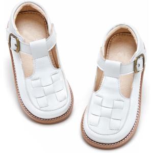 imageFlaryzone Toddler Little Girl Mary Jane School Uniform Oxfords Flat Dress ShoesFr386white