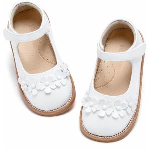 imageFlaryzone Toddler Little Girl Mary Jane School Uniform Oxfords Flat Dress ShoesWhitefr63