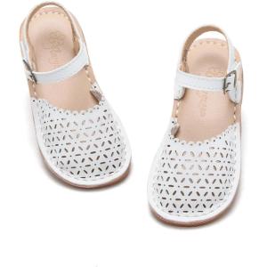 imageFlaryzone ToddlerLittle Kids Classic Rome OpenToe Flat Sandals081white