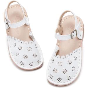 imageFlaryzone ToddlerLittle Kids Classic Rome OpenToe Flat Sandals08white