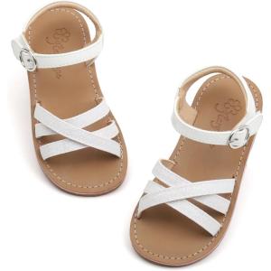 imageFlaryzone ToddlerLittle Kids Classic Rome OpenToe Flat SandalsFr56white