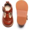 imageFlaryzone Toddler Little Girl Mary Jane School Uniform Oxfords Flat Dress ShoesBrownfr42